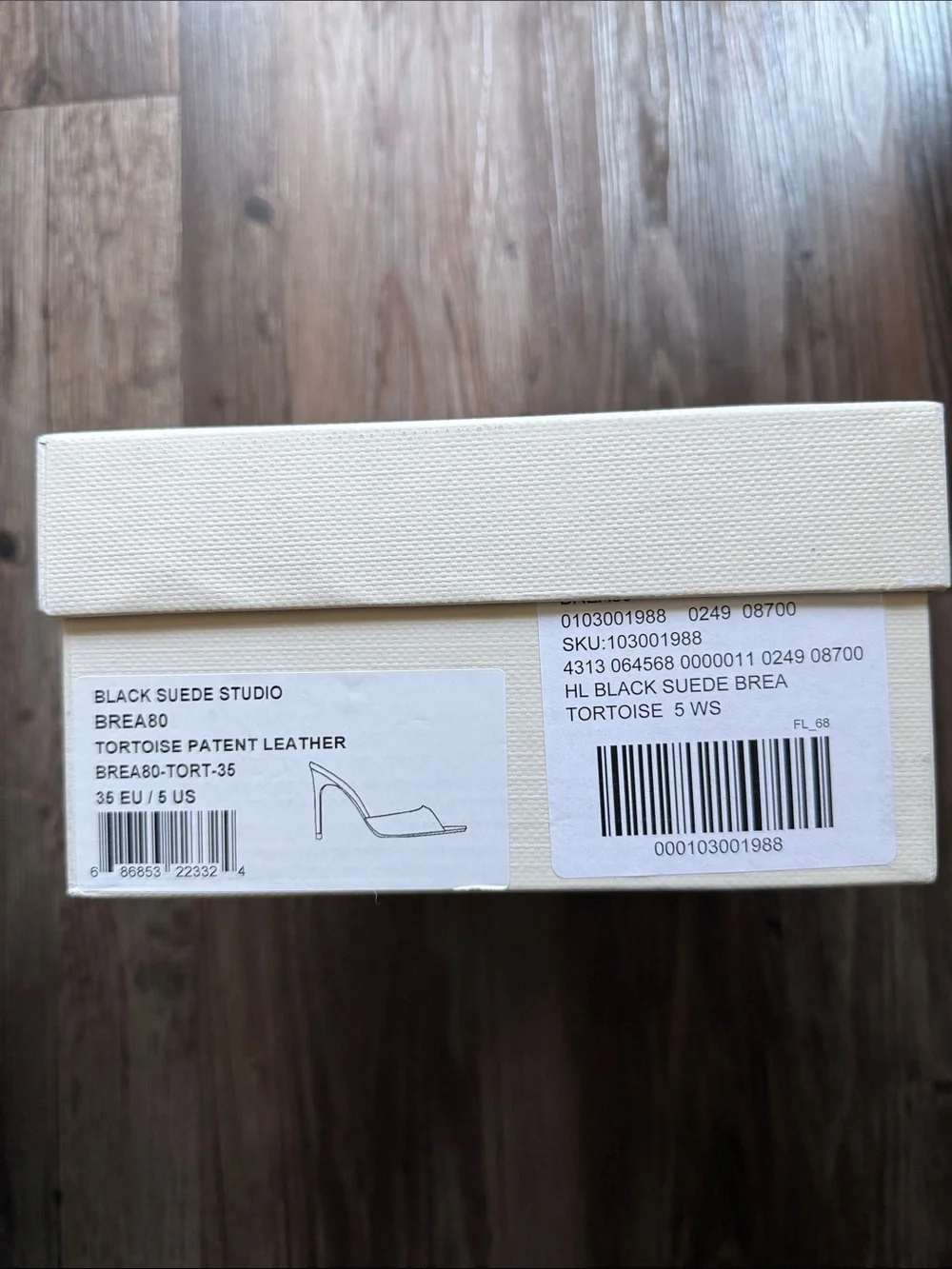 NWT Black Suede Studio Brea 80 Mule Heels